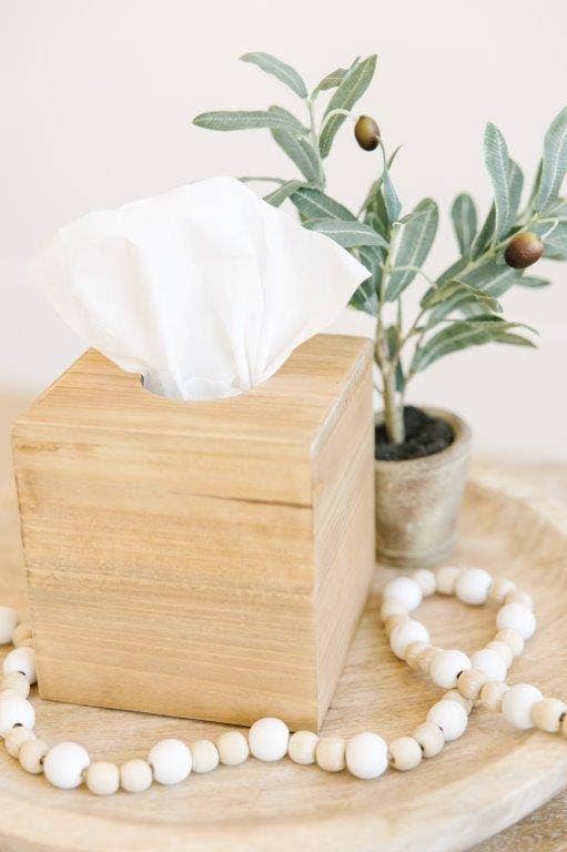 5x6x5 Wood Tissue Box