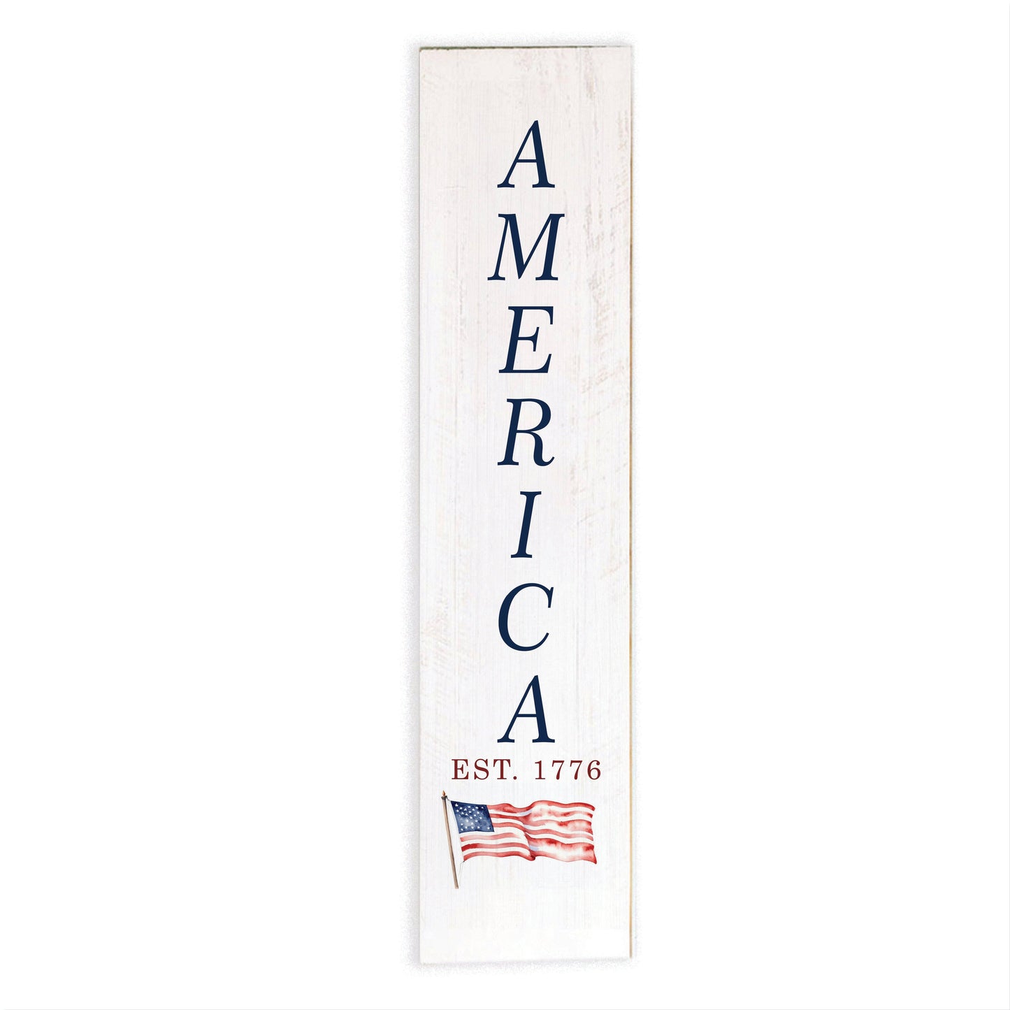 America Est 1776 Flag Barn Wood Sign | Wooden Display Decor