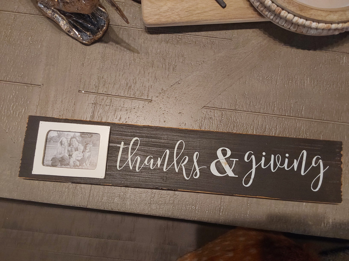 Thanks & Giving Stick Pic Frame