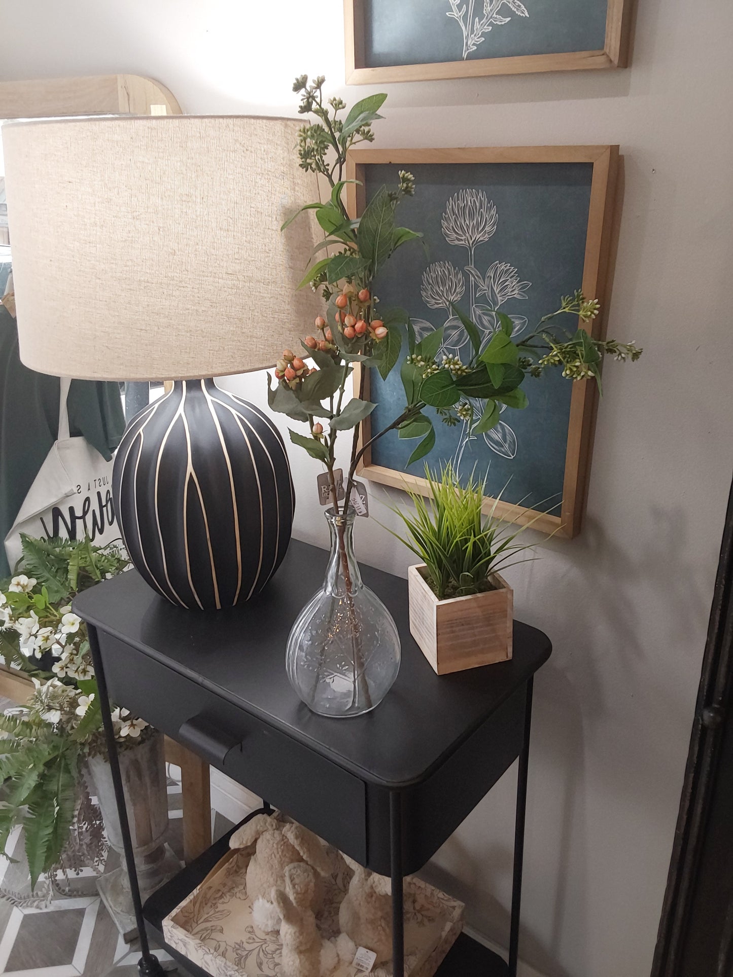 24 oz. Embossed Glass Bottle Vase