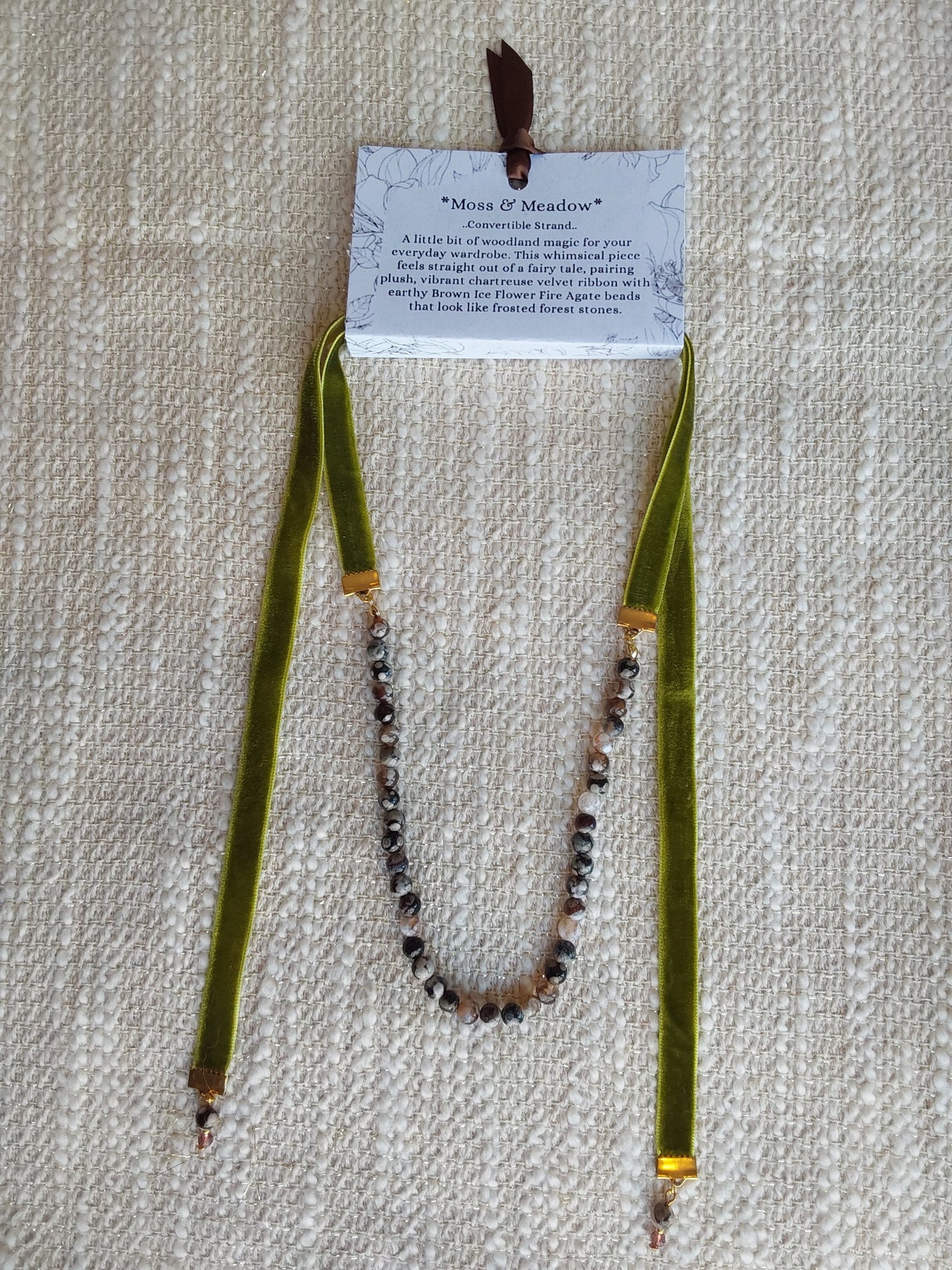 "Moss and Meadow" Convertible Strand Necklace