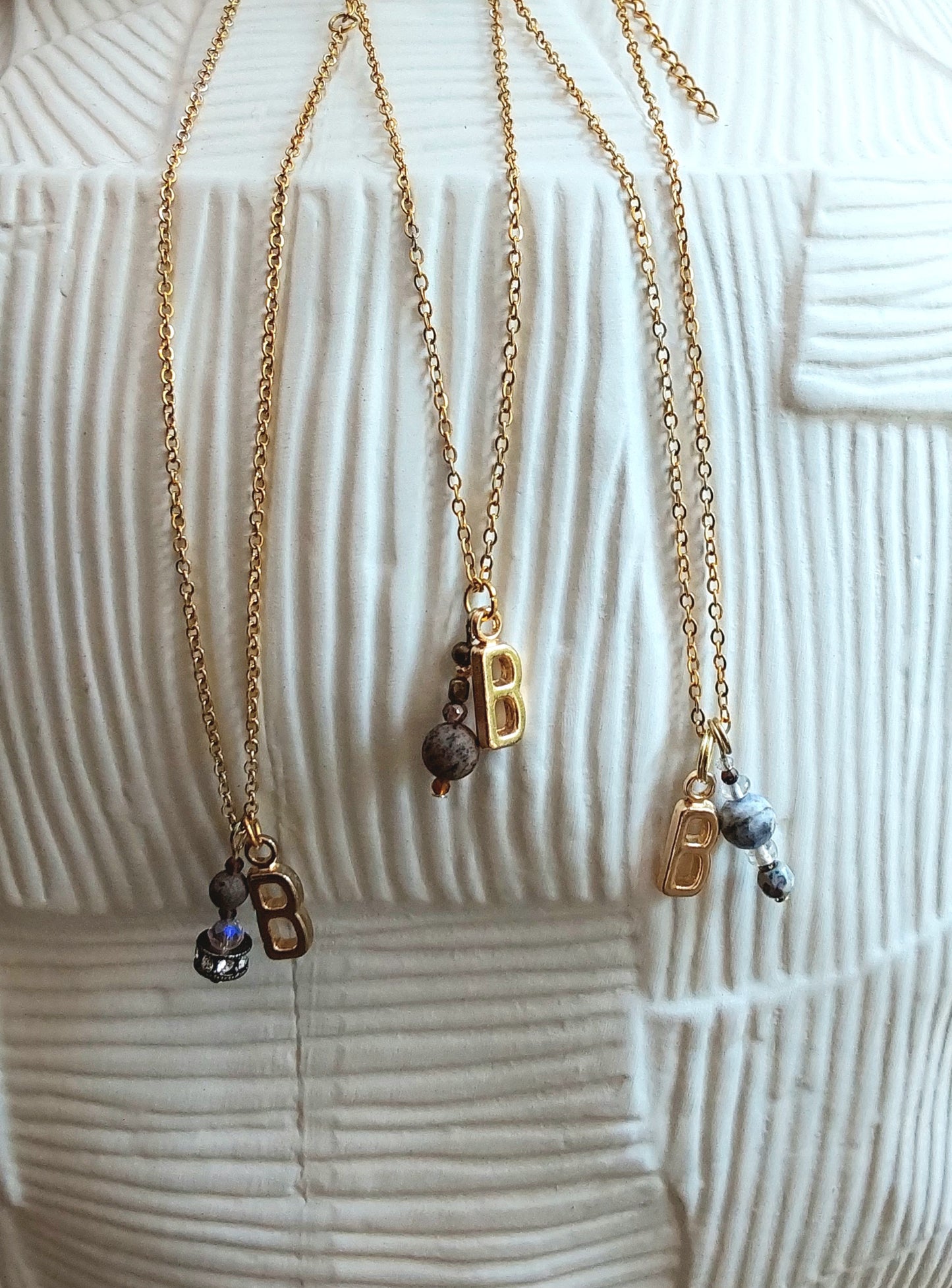 Chy's Alphabet Handcrafted Necklace Gold (random)