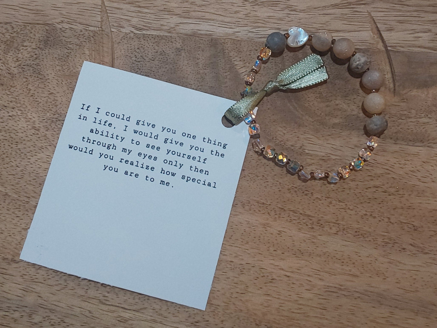 Chys Druzy Agate Thinking of you Bracelet