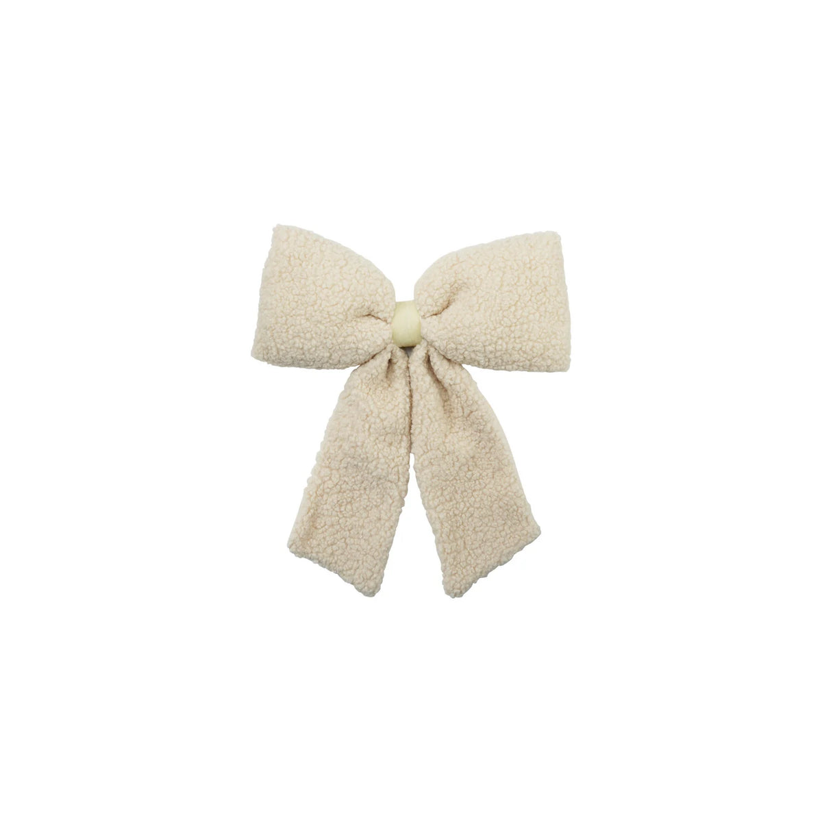 Faux Sherpa Clip-on Bow