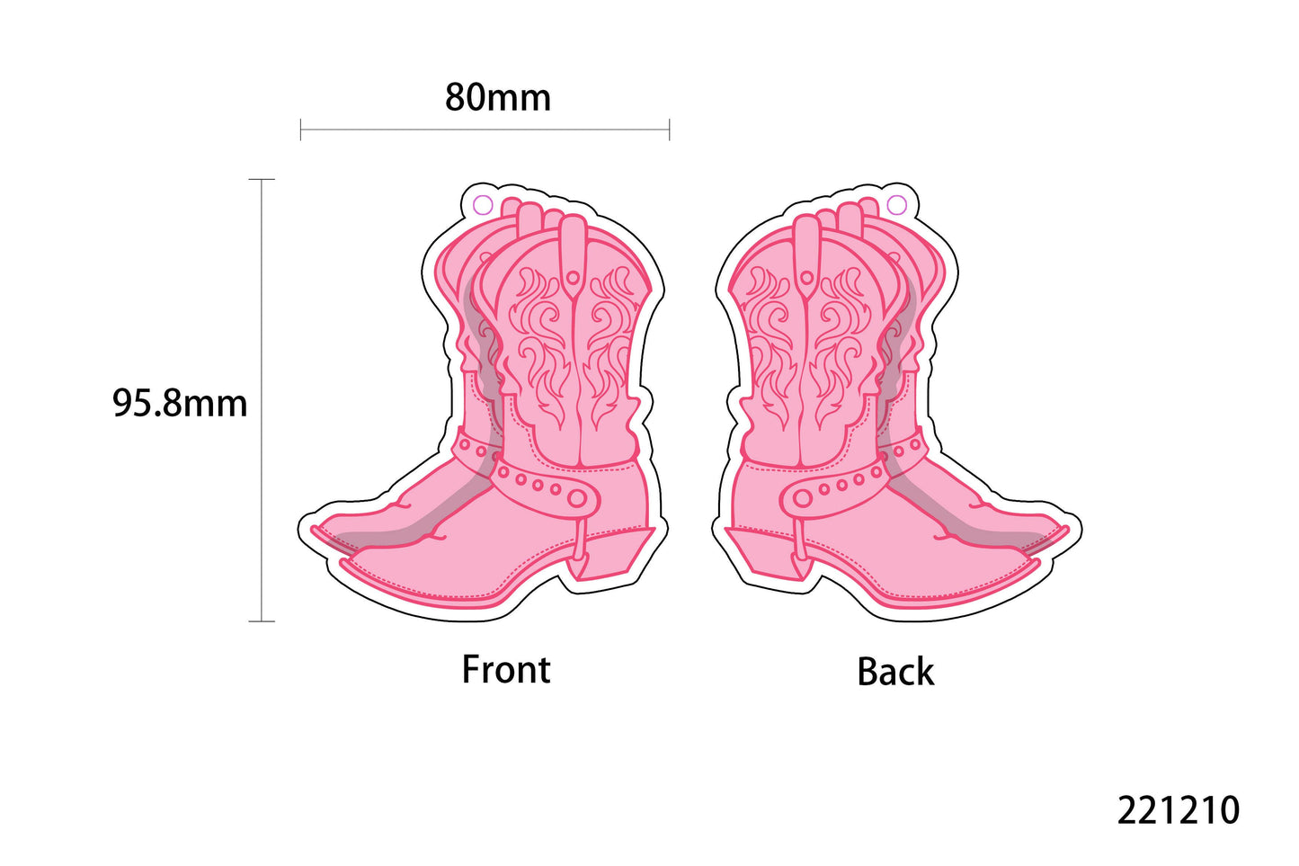 Pink Boots Air Freshener