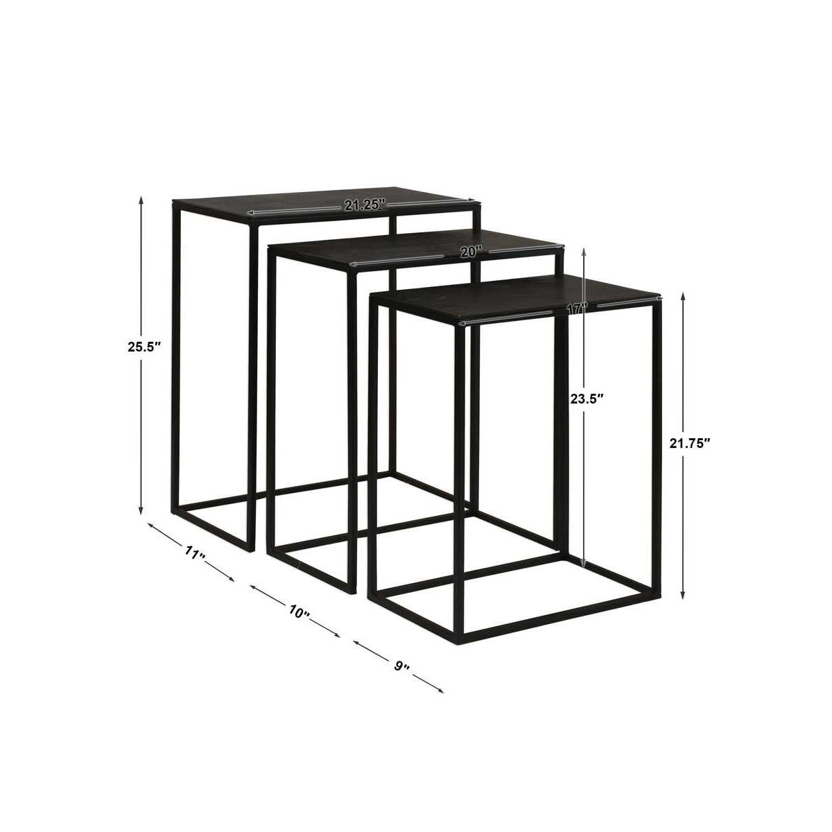 Black COREENE NESTING Table -Sold Separately
