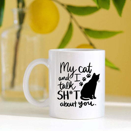 Funny Cat Mug, Cat Mom Coffee Cup, Sarcastic Gift Birthday: 11 oz