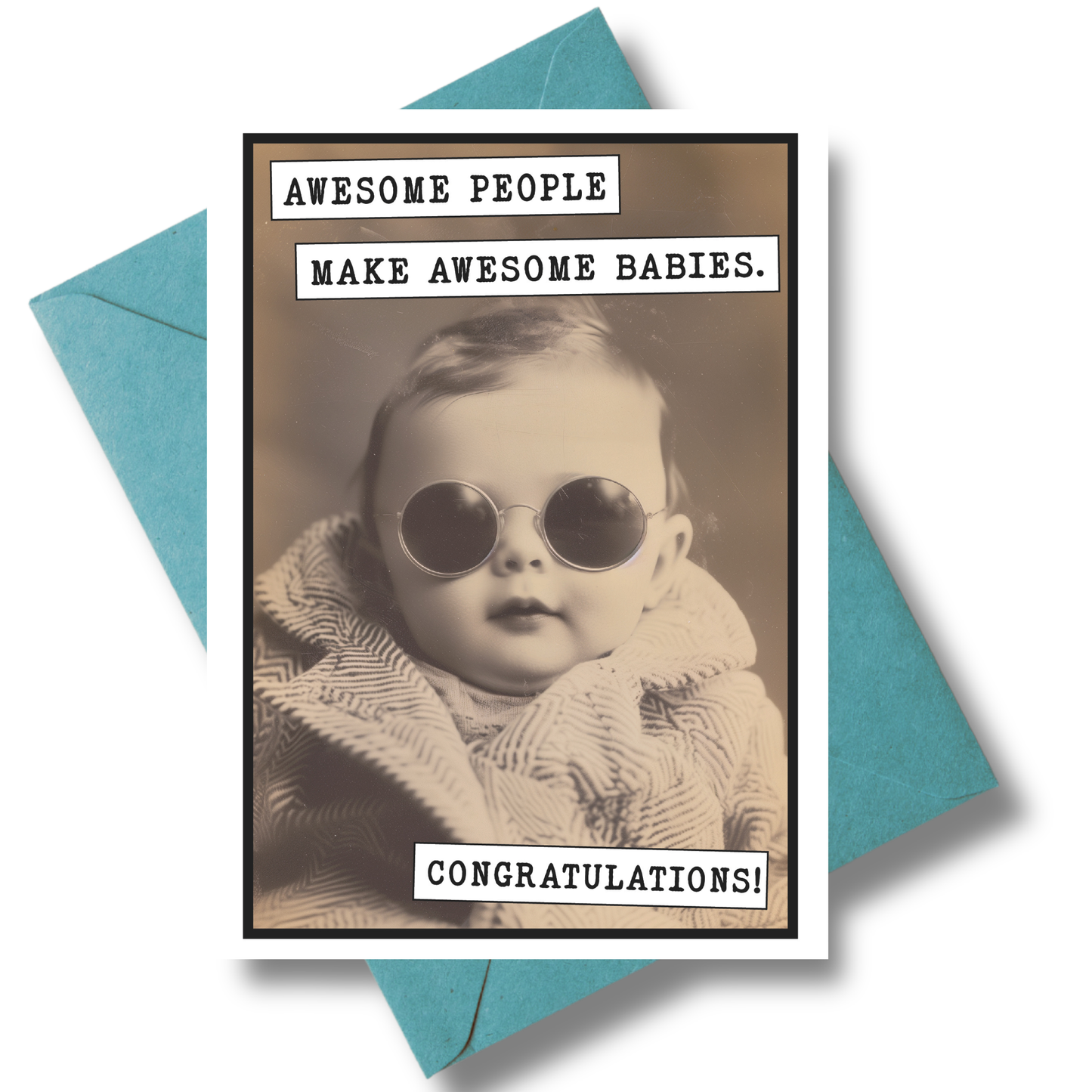 Awsome Babies Baby Shower Card | Funny Greeting Card