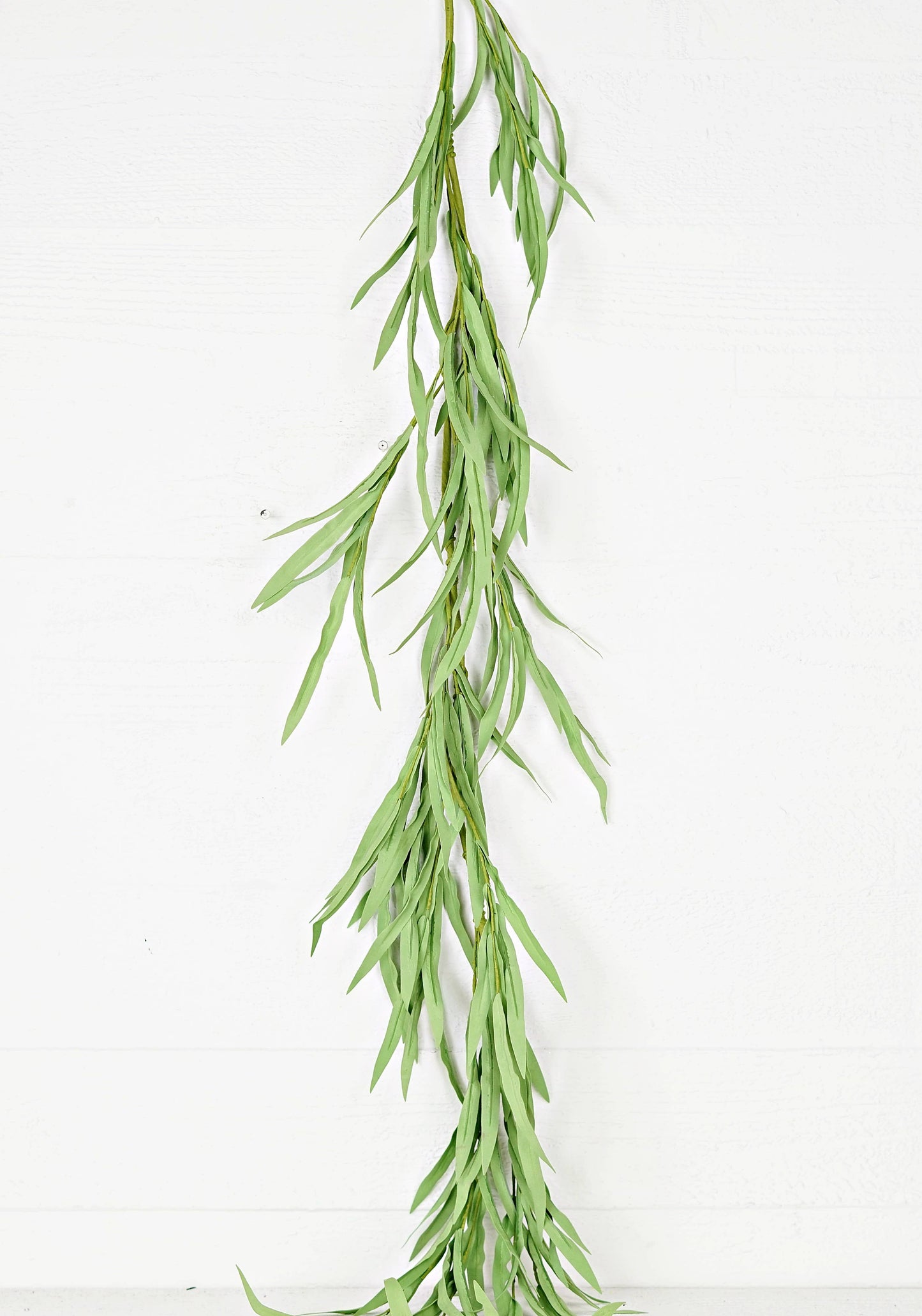 35411- 4.5ft Green Willow Leaves Garland