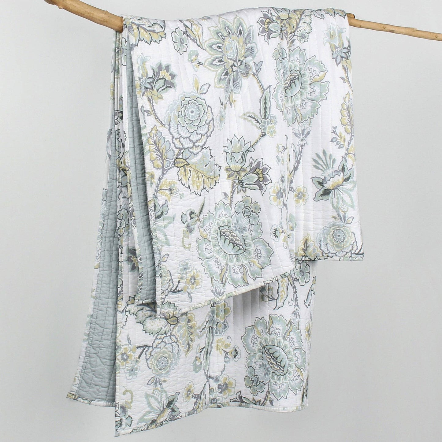 Ophelia Quilted Throw: Spa