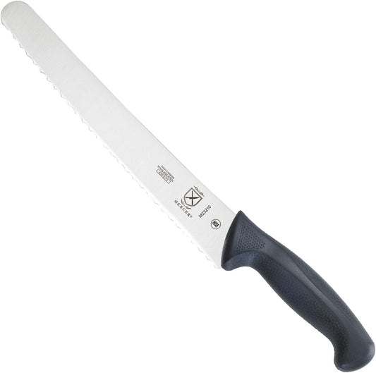Millennia Black Handle, 10-Inch Wide Wavy Edge, Bread Knife