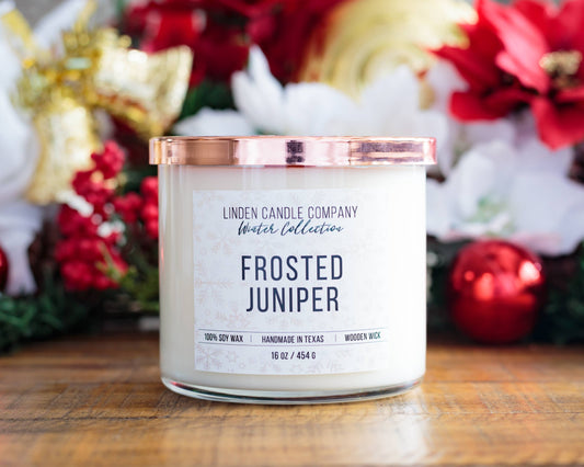 Frosted Juniper 16oz Scented Soy Candle