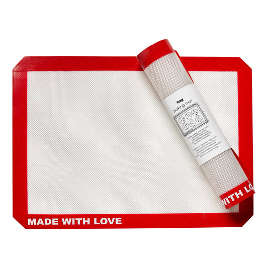 Made With Love Baking Mat Red Silicone