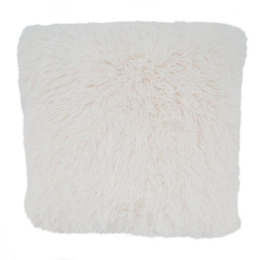 Throw Pillow With Faux Fur Design