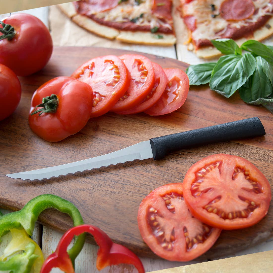 Tomato Slicer - Black Handle