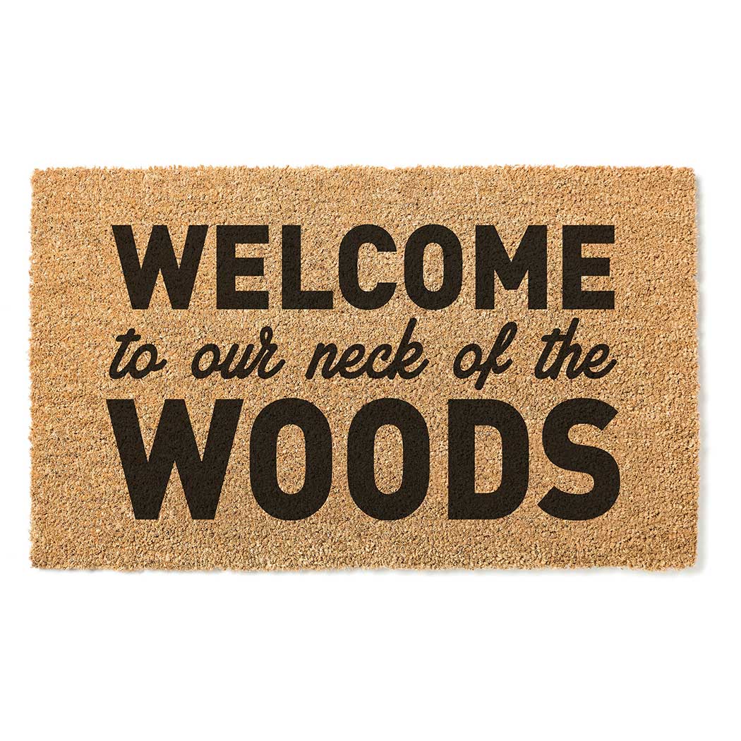 18x30 Coir Doormat Welcome Neck of the Woods