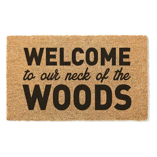 18x30 Coir Doormat Welcome Neck of the Woods