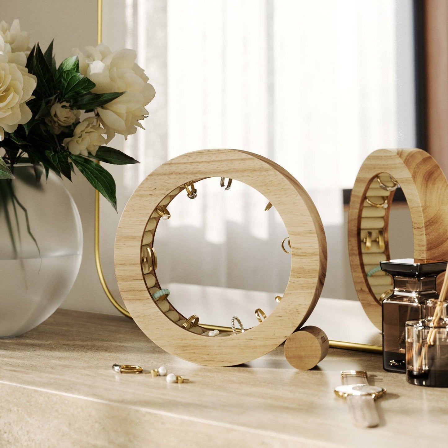 Ferris Jewelry Organizer: Natural