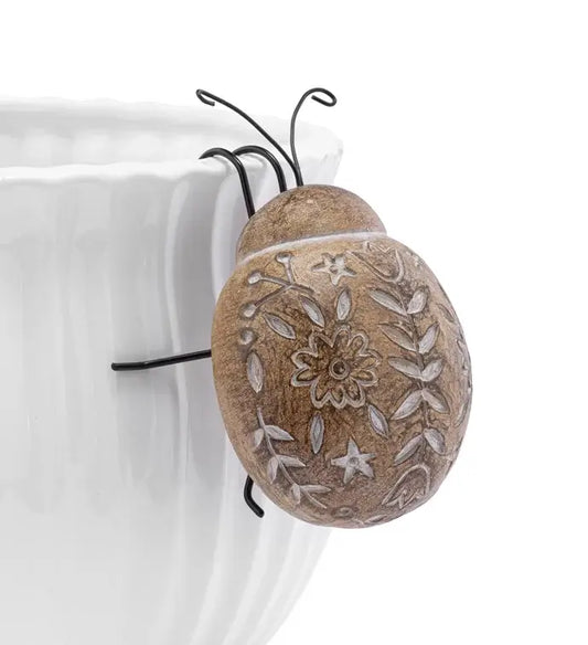 Botanical Carved Bug Pot Hanger Pot Hanger Item #17049