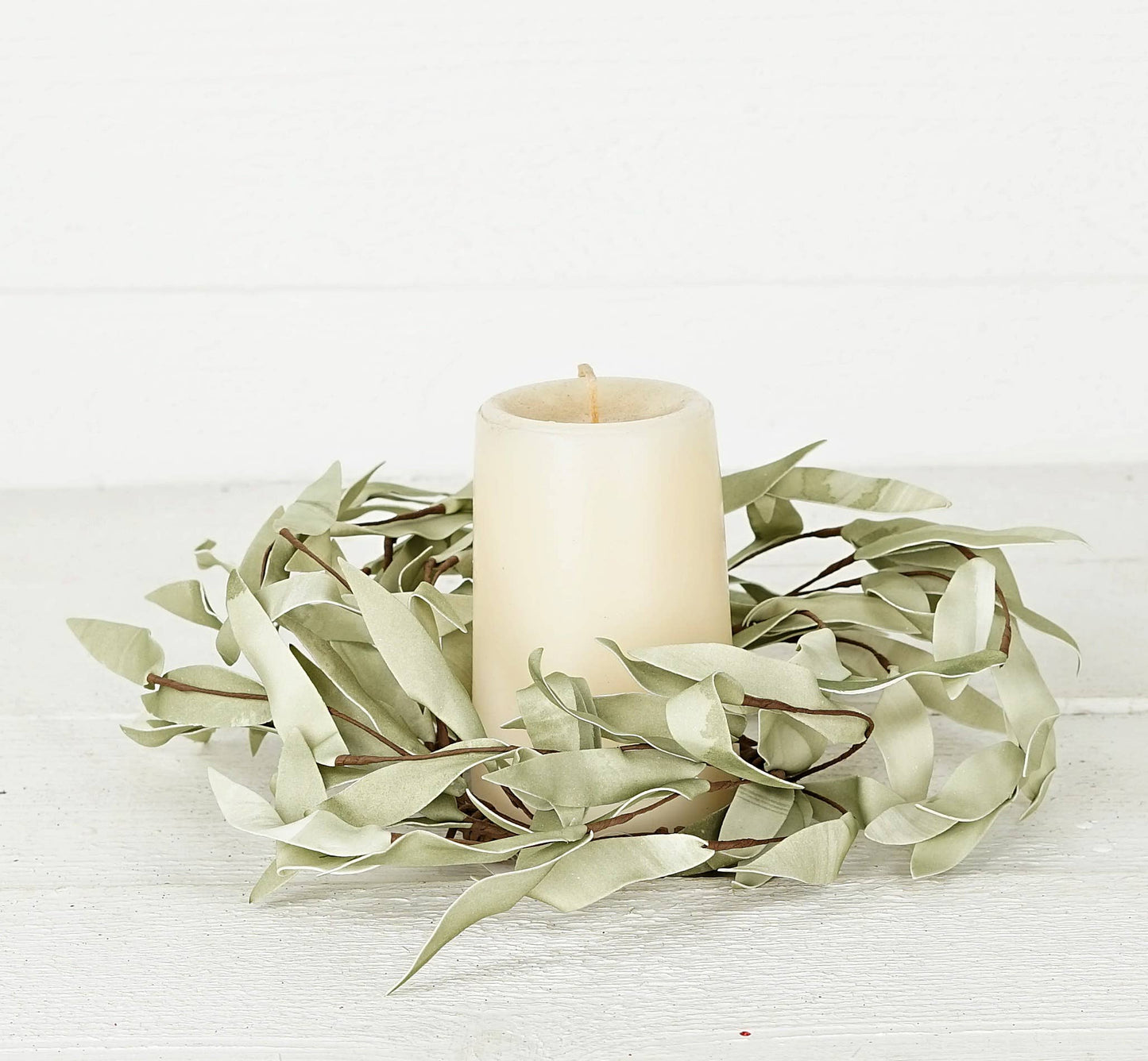 ISB72663- Flocked Herb Leaves Ring