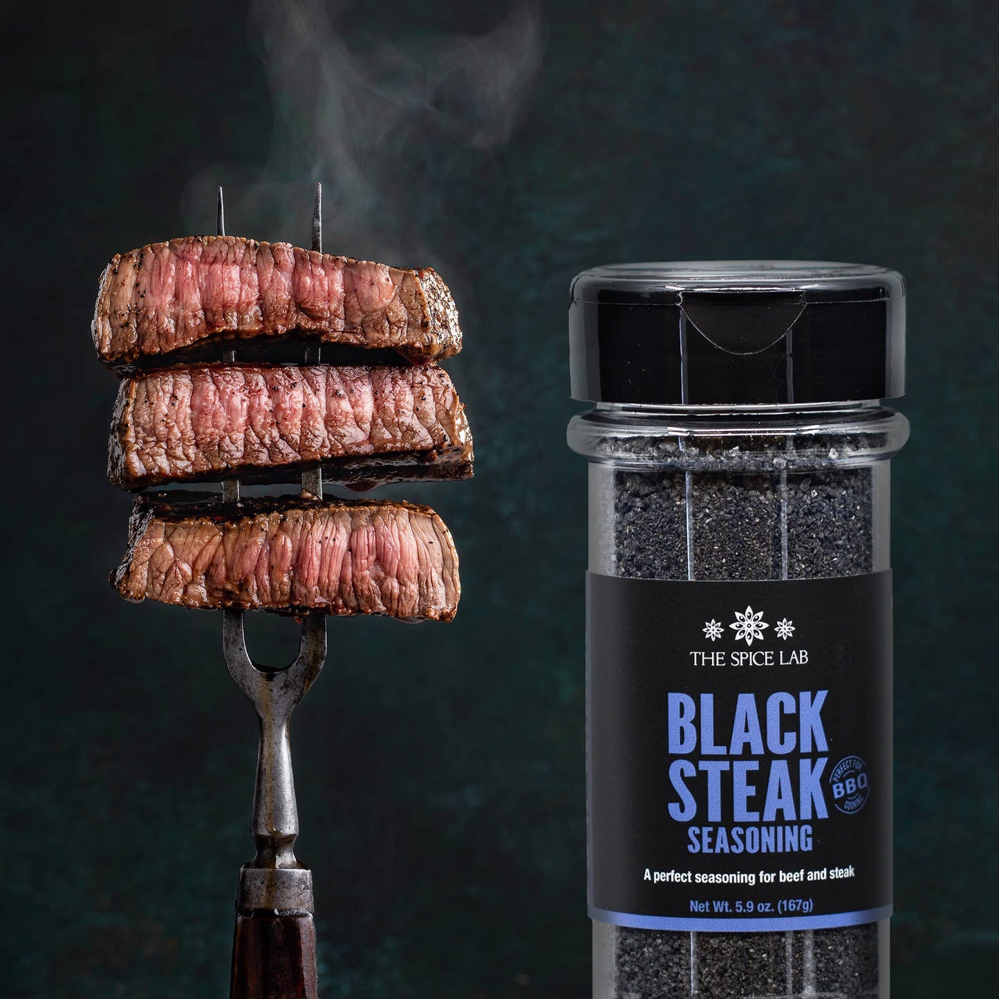 Black Steak Seasoning - 5.9 oz Shaker Jars