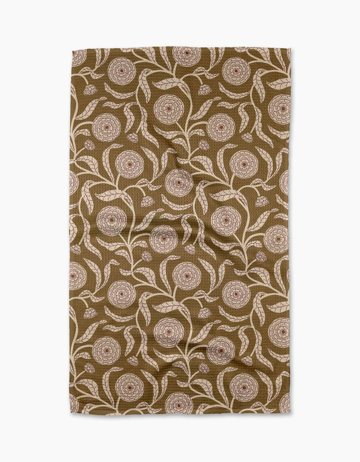 Falling Flowers Tea Towel