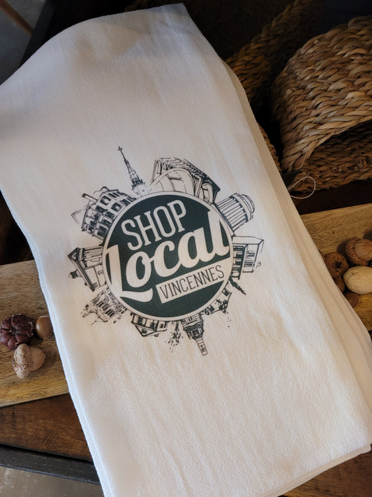 Shop Local Vincennes Tea Towel