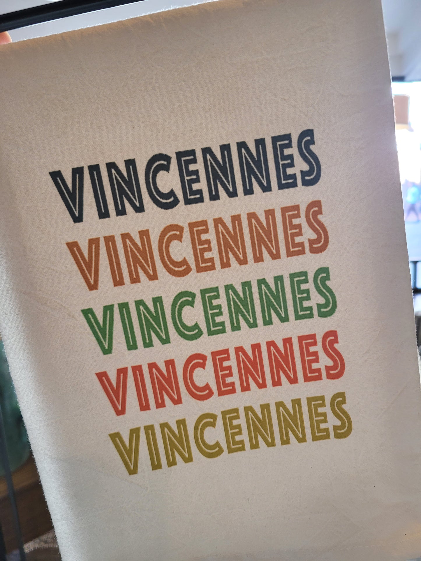 Vincennes Retro Color Block  Custom Gift Towel