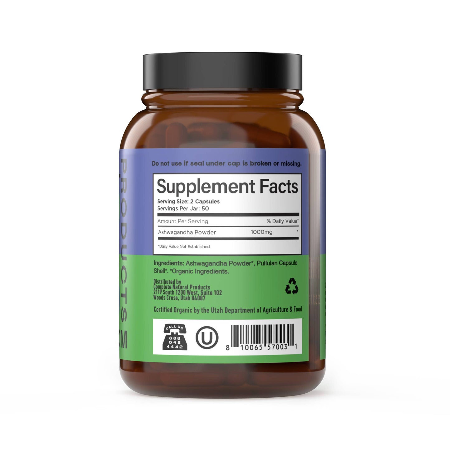 Organic Ashwagandha Capsules