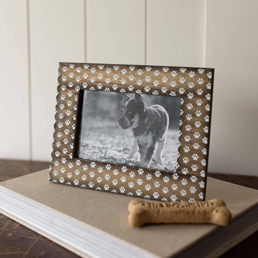 4x6 Pawprints Photo Frame