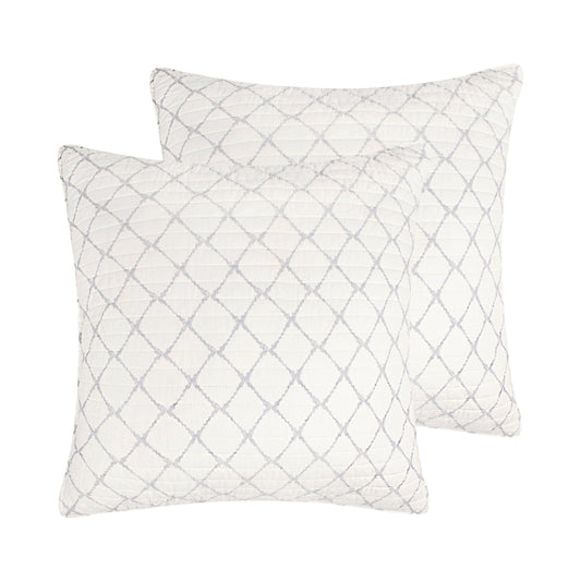 Becker Euro Sham Set of 2: Grey