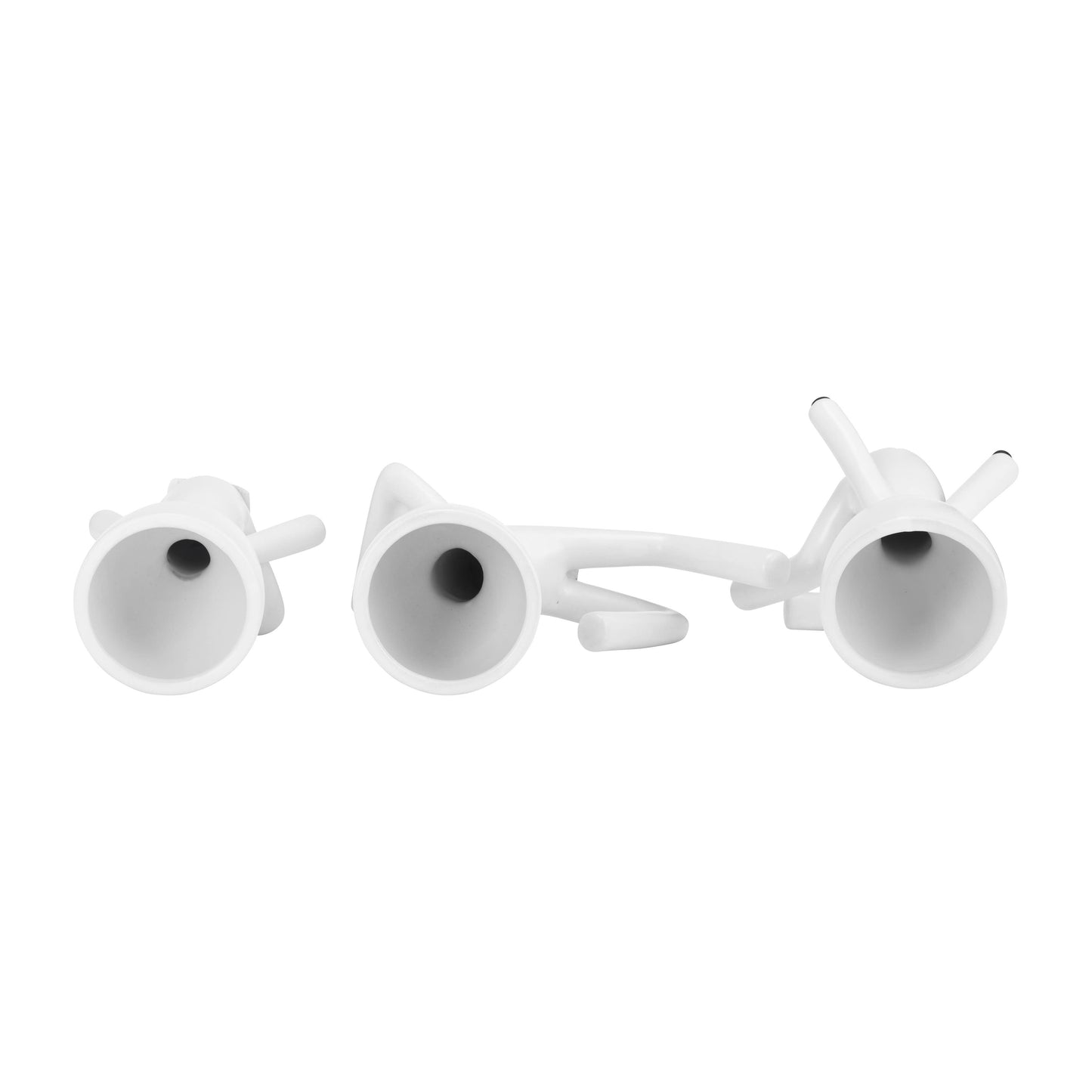 White Ceramic Sitting Human Figure, 6 in. 1pc Random