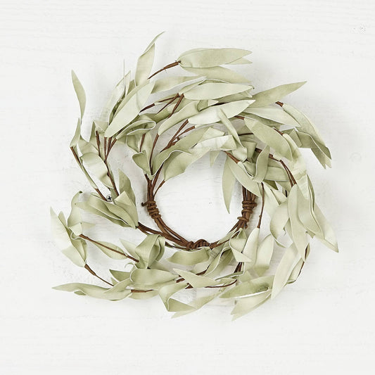 ISB72663- Flocked Herb Leaves Ring