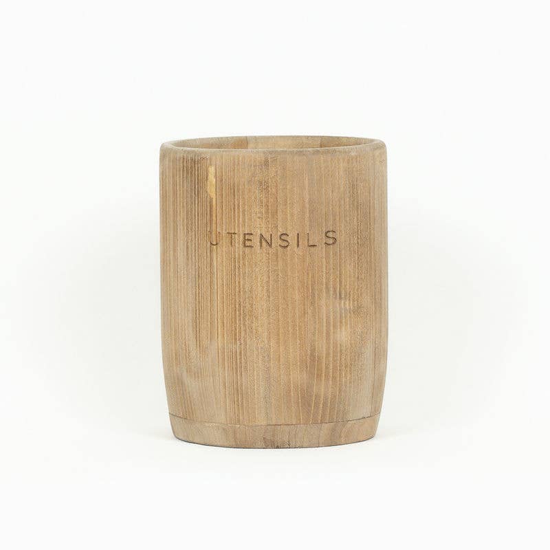5x7x5 wood cup (UTENSILS) natural ORGANIZE
