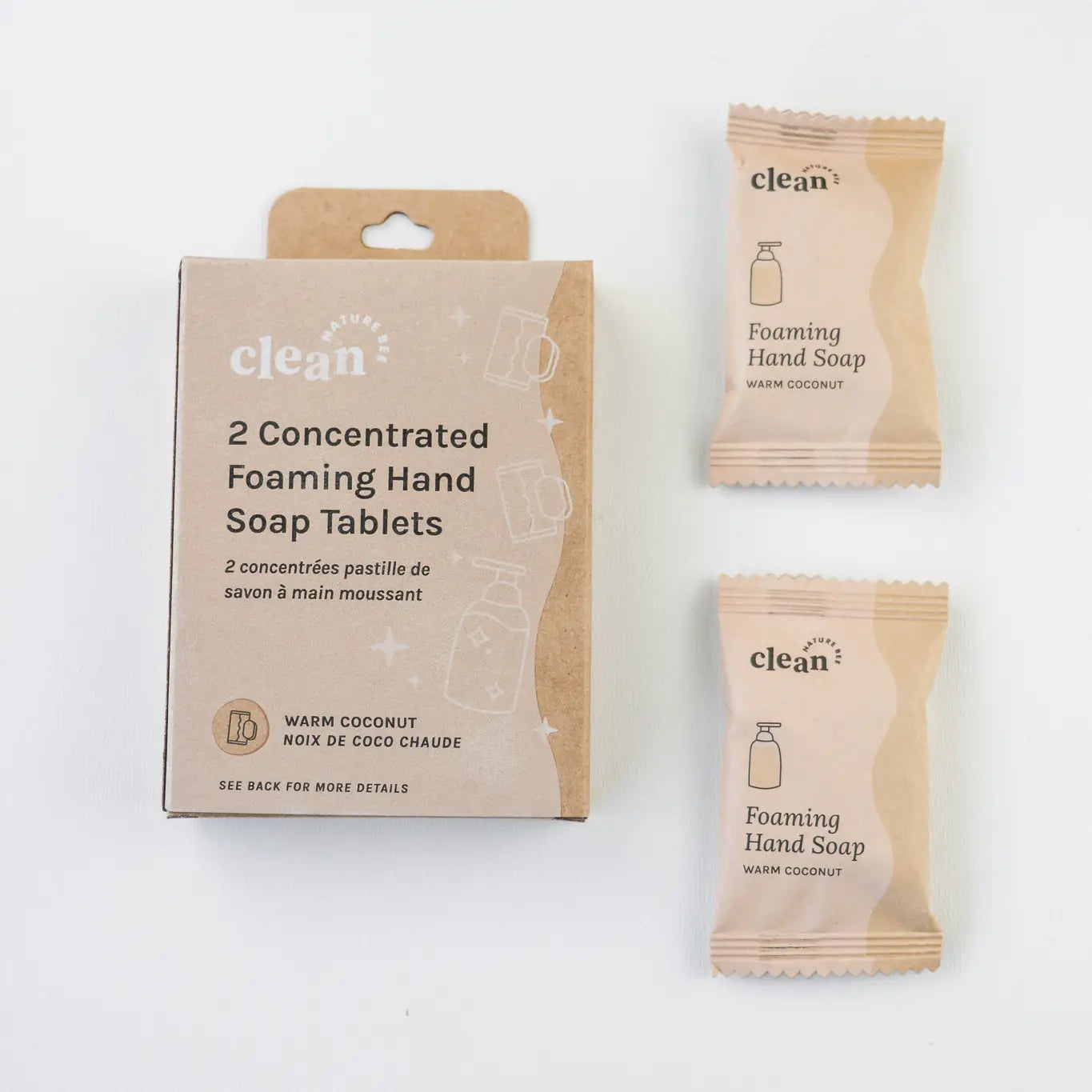 2 Warm Coconut Concentrated Foaming Hand Soap Tablets