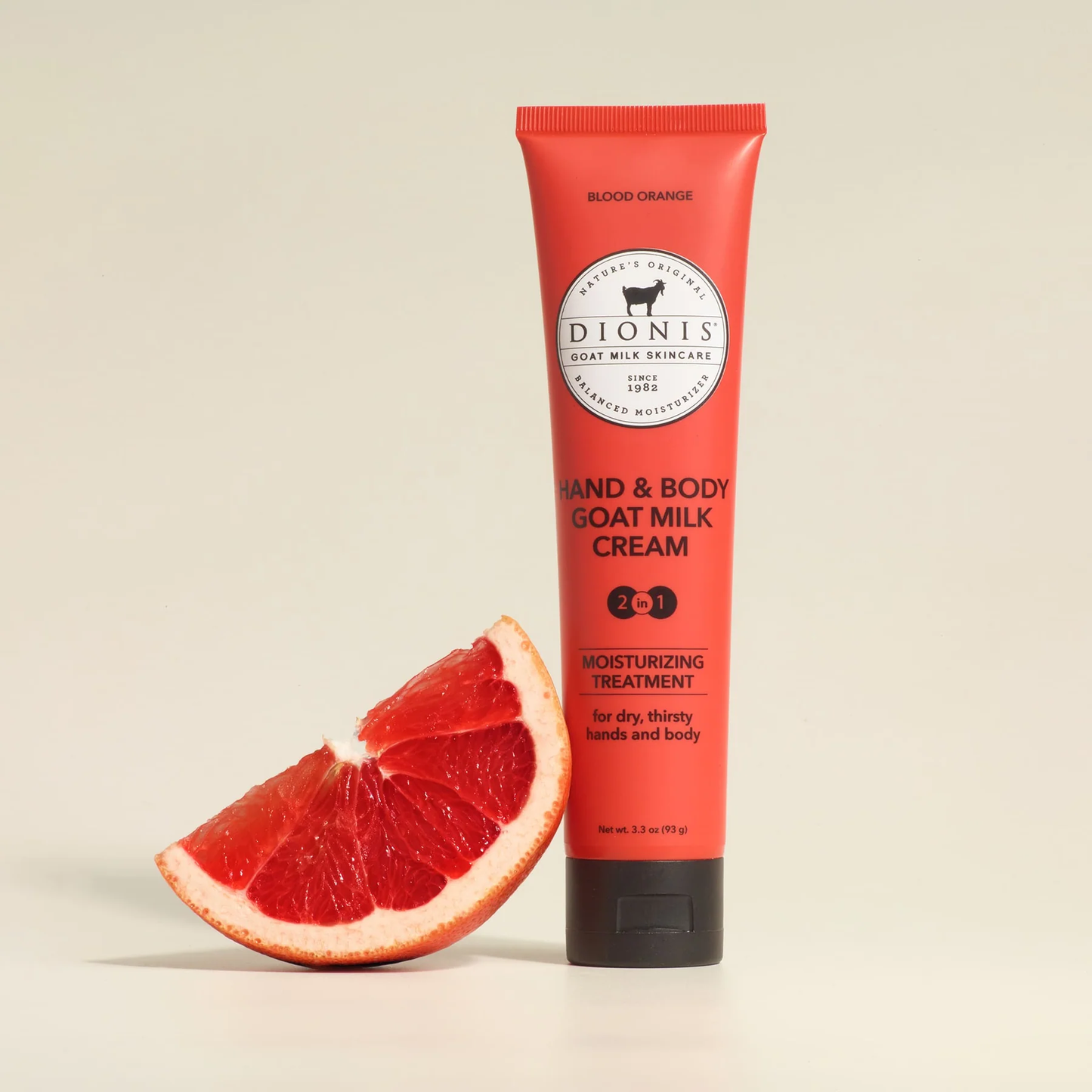 Dionis Blood Orange Hand & Body Goat Milk Cream, 3.3 oz