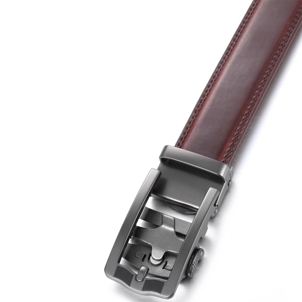 Horseshoe Leather Ratchet Belt