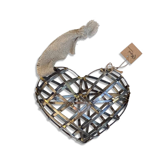 Hand Crafted Metal Heart: Small