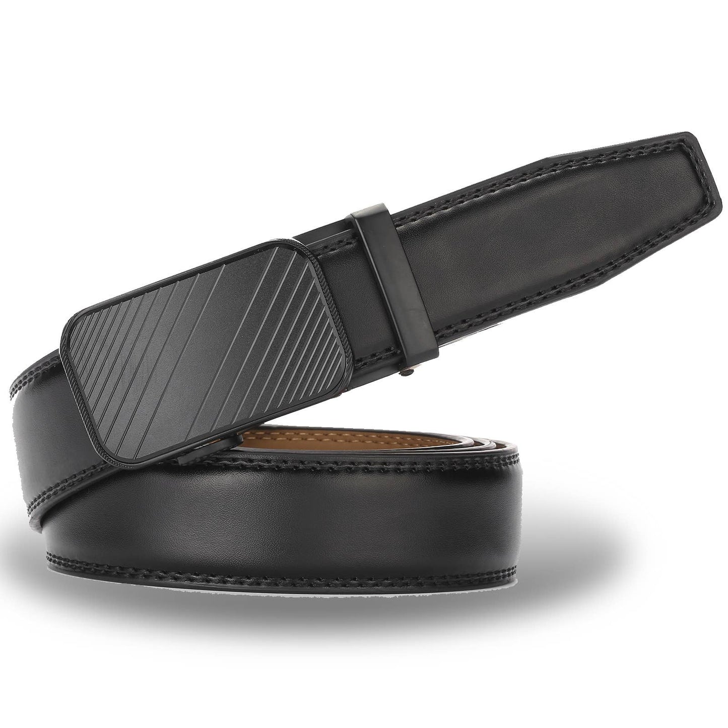 Modern Striped Ratchet Belt