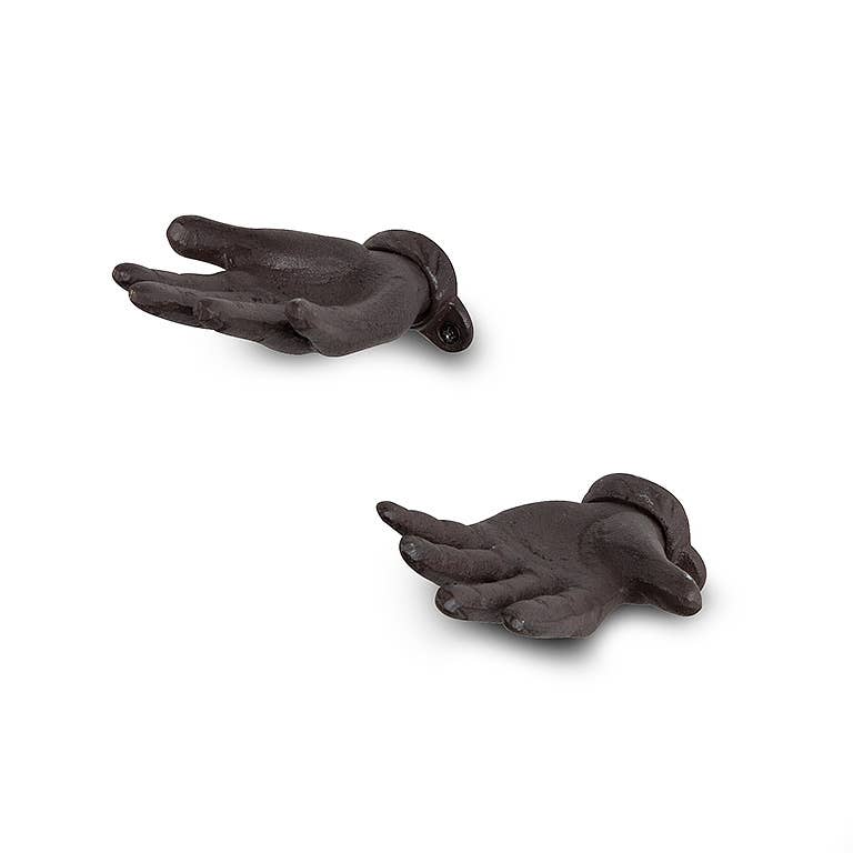 Flat Hand Wall Hook-2Asst-Brown-5"L-1509