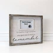 19224 - 14x12x1.5 wood frame (RMBR) wh/bk (6x4) SYMPATHY