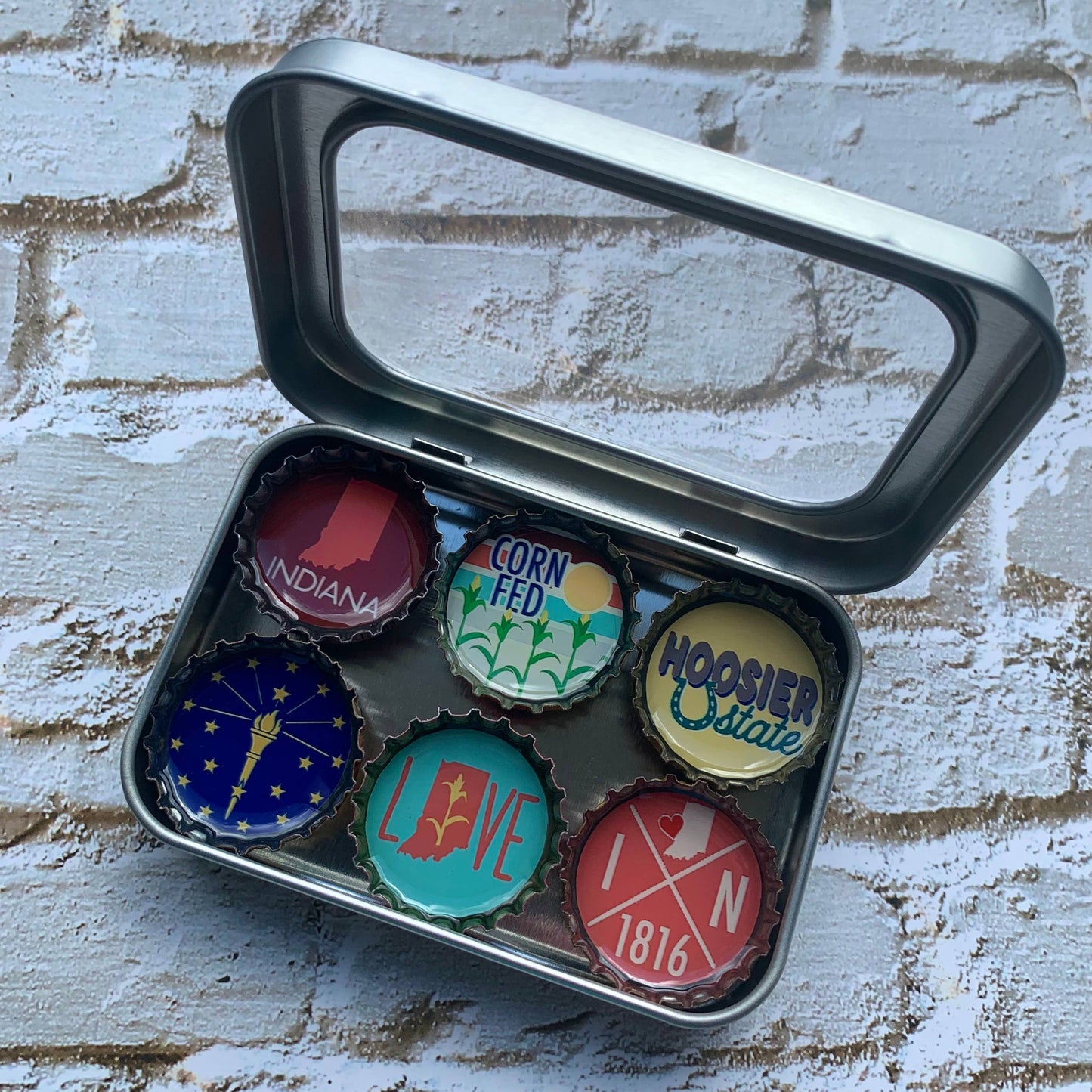 Indiana Bottlecap Magnets