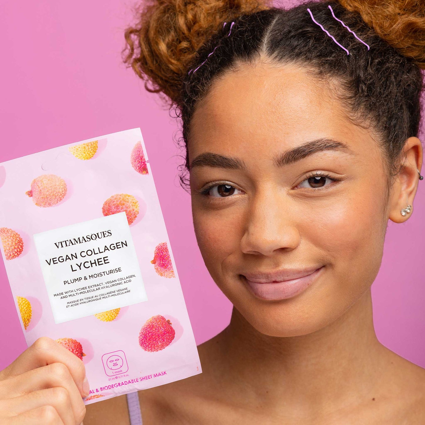 Vegan Collagen Lychee Face Sheet Mask