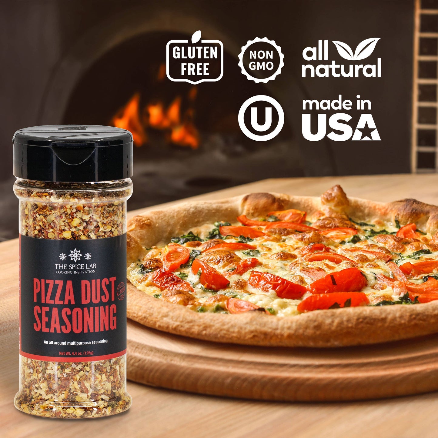 Pizza Dust Seasoning - 4.4 oz Shakers