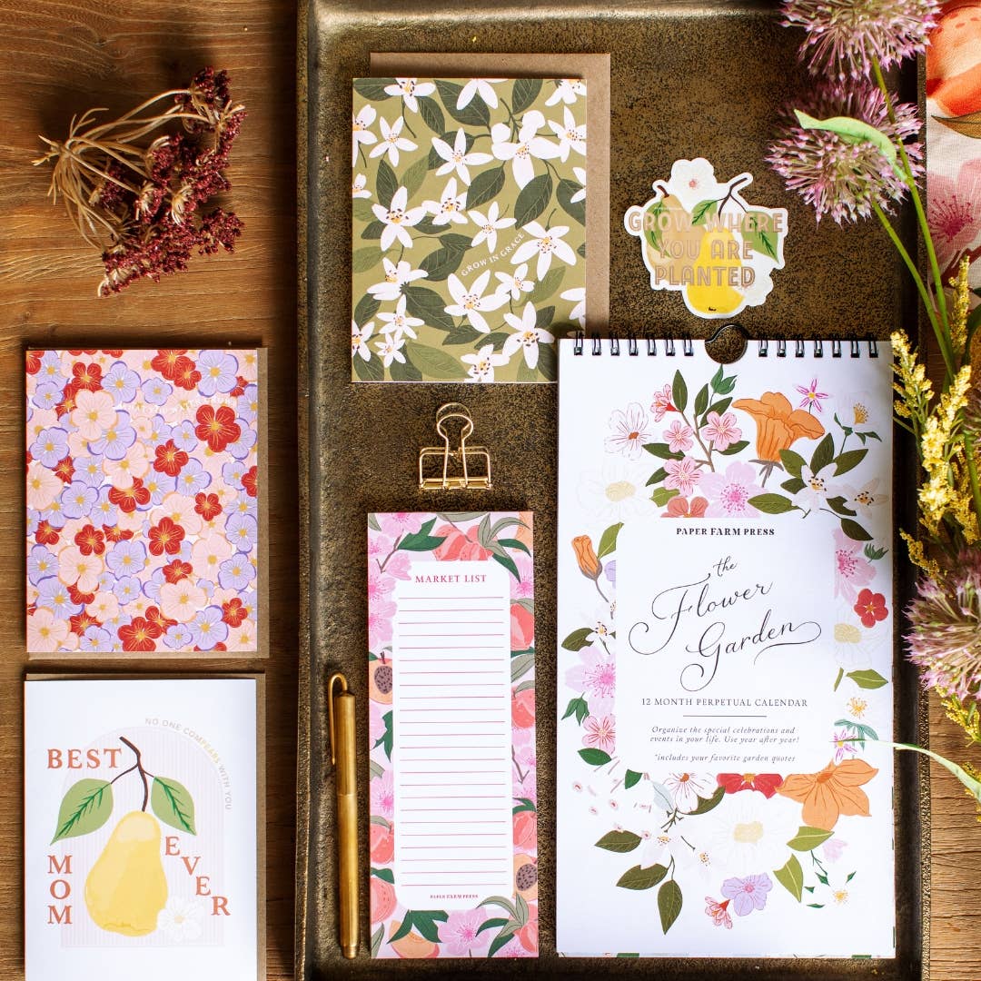 The Flower Garden Celebrations 12-Month Perpetual Calendar
