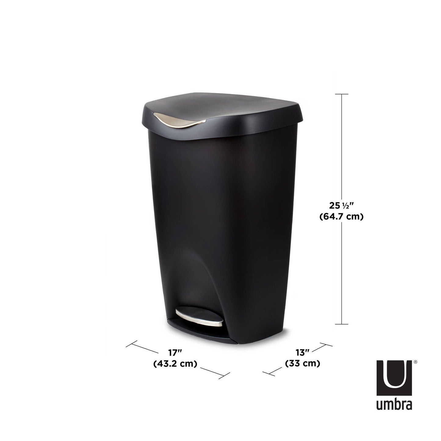 Brim Step On Trash Can: Nickel