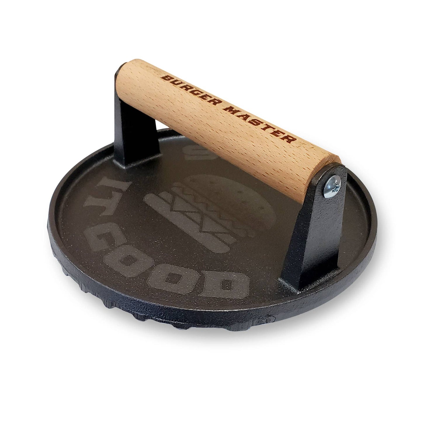 Burger Master – Cast Iron Grill Press