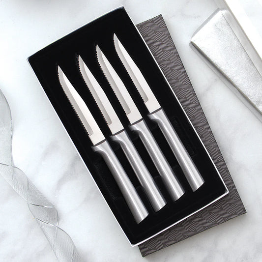 Four Serrated Steak Knives Gift Set