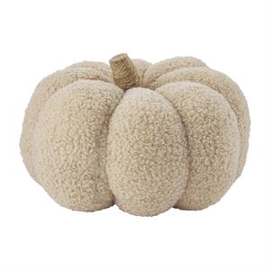 Large Tan Shearling Pumpkin