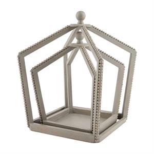 Gray Beaded Lantern
